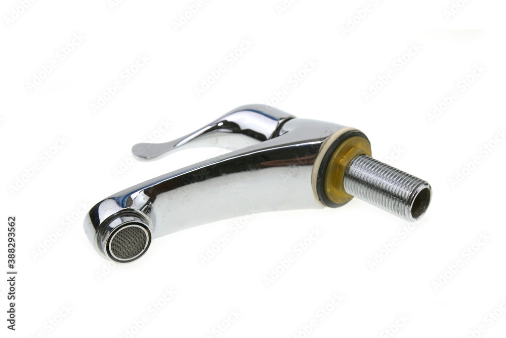 Stainless steel tap Isolated on white background Stainless steel tap Isolated on white background