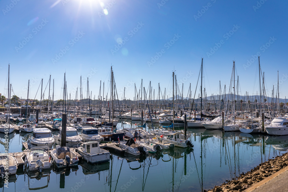 19 JUL 2020 - Hendaye, Basque Country, France - The Marina