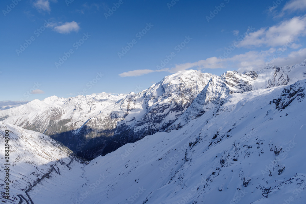 Ortler Alps from the Stelvio Pass, Italy