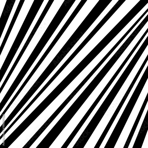 Diagonal striped image. Repeated slanted lines background. Surface pattern design with linear ornament. Colorless disco lights motif. Tilted stripes wallpaper. Angled rays. Skew pinstripes vector.