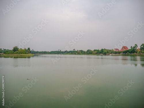 Beautiful scenery view in San Chao pu ya Shrine foundation at Udon Thani City Thailand.