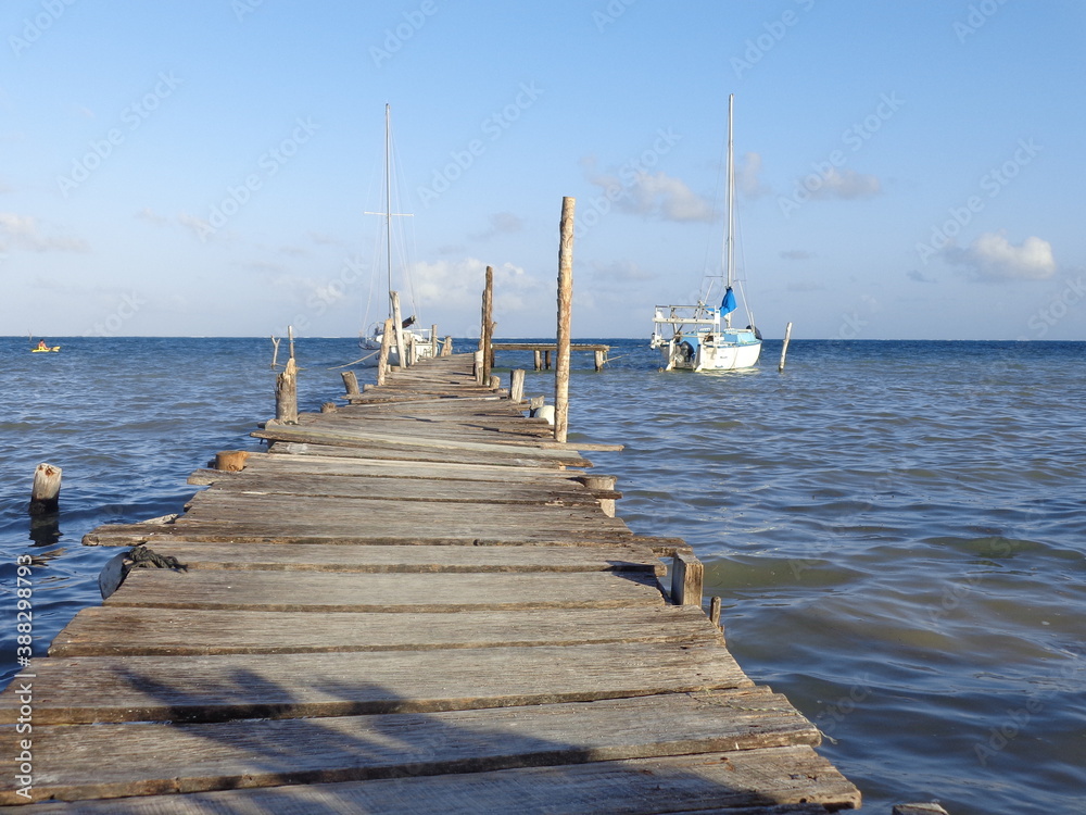 The stunning beaches and islands around the Caye Caulker reefs in Belize, Central America
