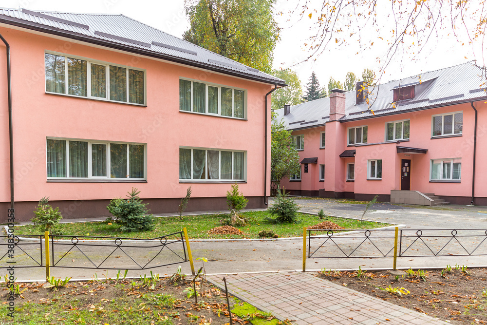 Fototapeta premium old houses in the town