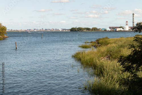 Bronx Kill Narrow Strait between the Bronx and Randalls and Wards Islands in New York City