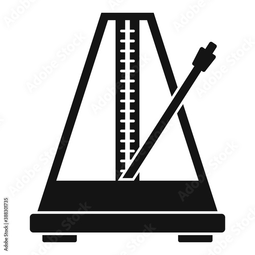 Metronome beat icon. Simple illustration of metronome beat vector icon for web design isolated on white background