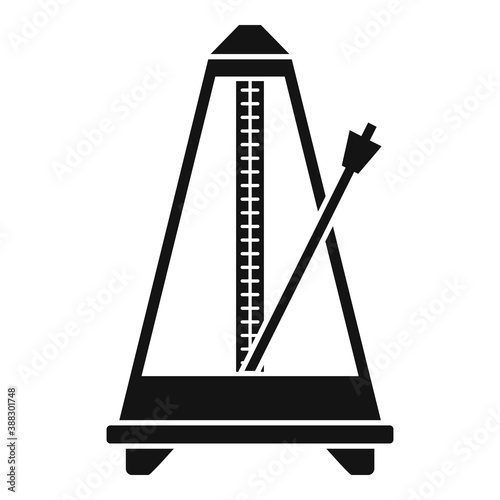 Classic metronome icon. Simple illustration of classic metronome vector icon for web design isolated on white background