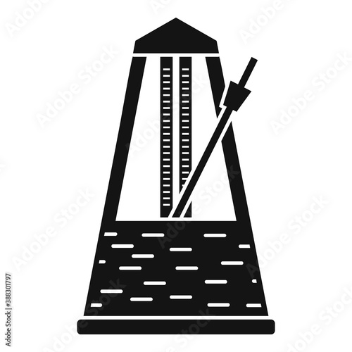 Instrument metronome icon. Simple illustration of instrument metronome vector icon for web design isolated on white background