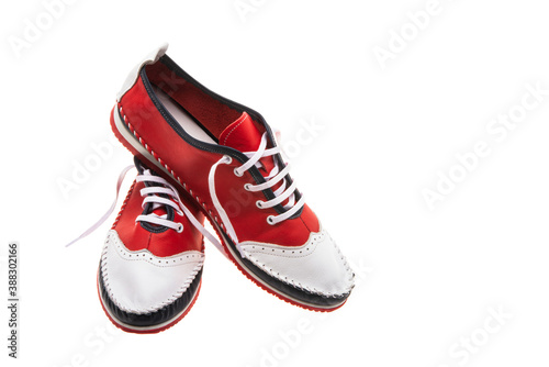 sports leather shoes isolated