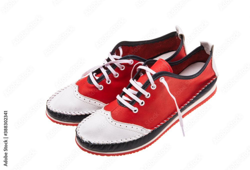sports leather shoes isolated