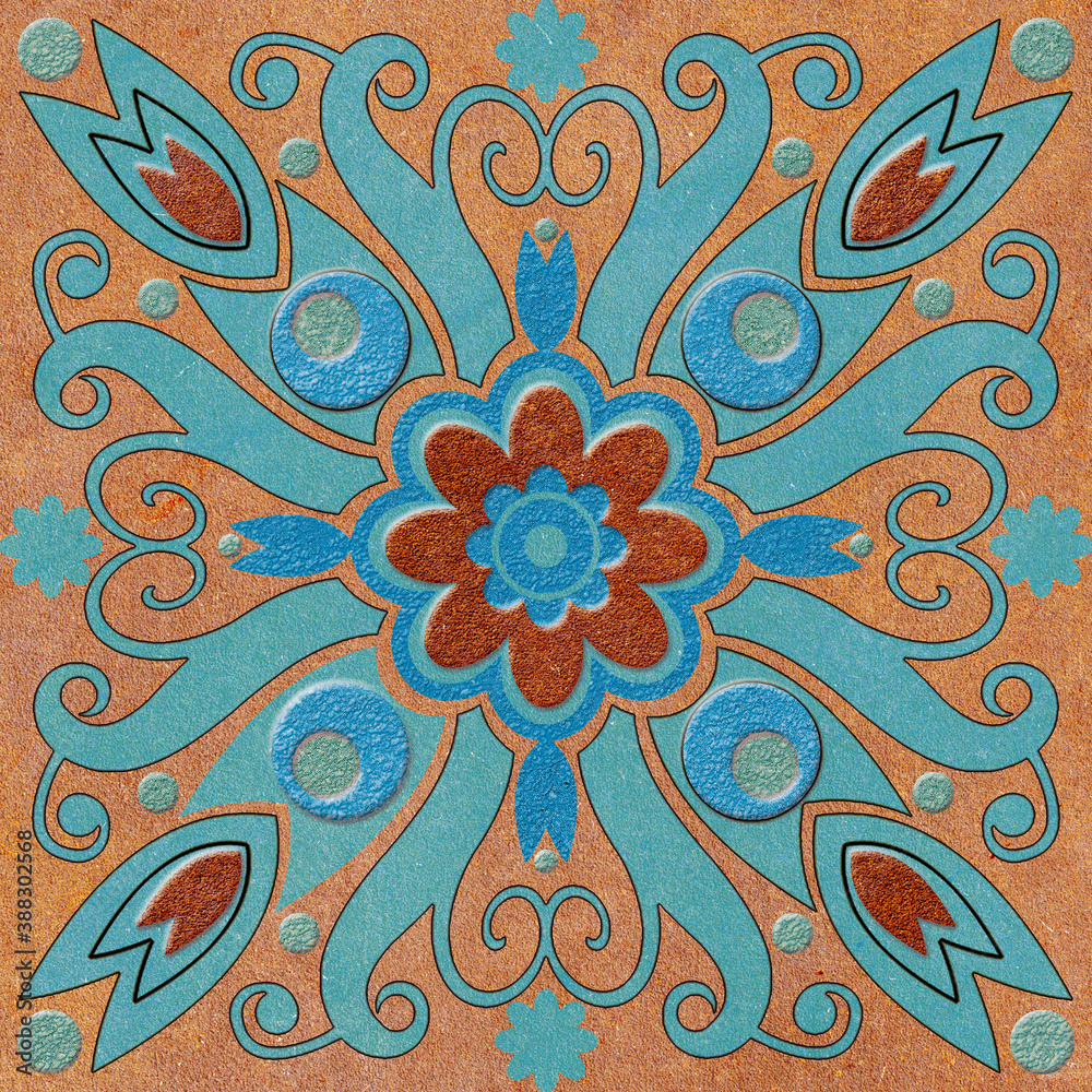 Moroccan-tiles interior design ideas, Mandala Pattern decoration