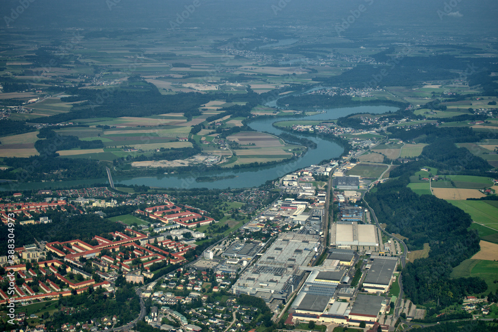 Steyr in Oesterreich von oben 12.9.2020