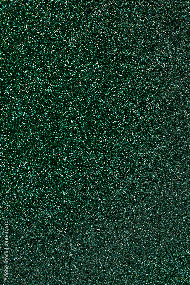 Fototapeta premium Green glitter bokeh circle glow blurred and blur abstract. Glittering shimmer bright luxury . White and silver glisten twinkle for texture wallpaper and background backdrop. 