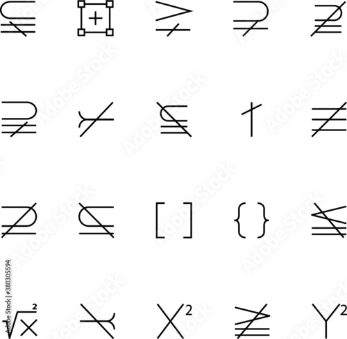 
Mathematics Vector Icons 

