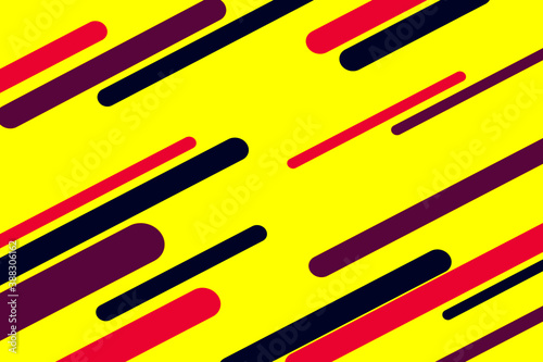 Geometric abstract pop art style vector pattern design. Colorful template with lined blue, pink and yellow colors geometric graphic web design. Abstract creative colorful vector pattern