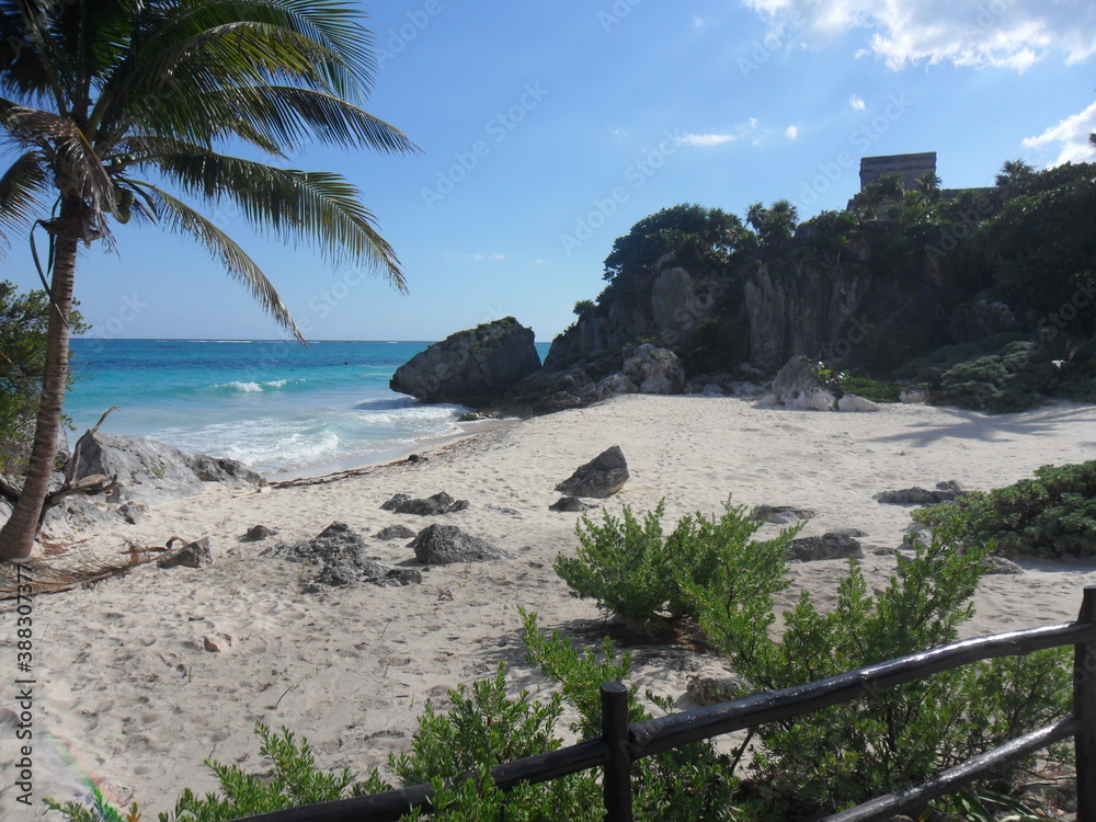 The Mayan temple ruins of Coba and Tulum on the Yucatan Peninsula in Mexico The Mayan temple ruins of Coba and Tulum on the Yucatan Peninsula in Mexico