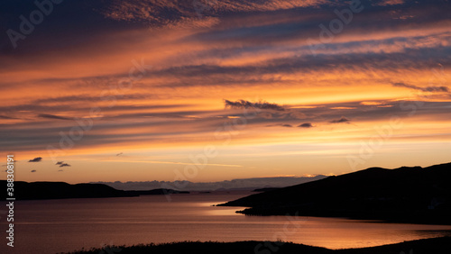 Sunset sea Scotland