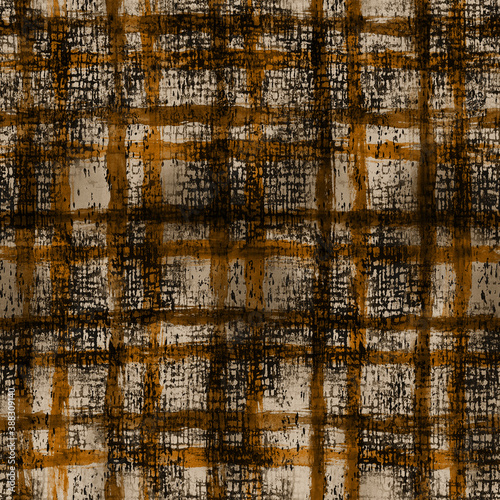 Abstract Grunge Textured Stylish Plaid Seamless Pattern Elegant Concept Perfect for Fabric Print Trendy Fashion Colored Design