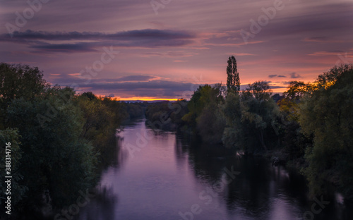 River Wye, Herefordshire at Sunset
