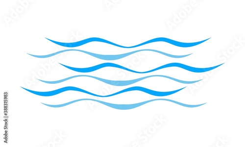 Wave illustration vector icon