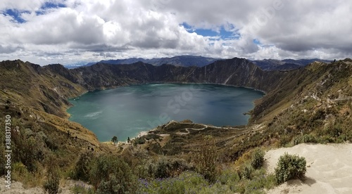 lake and mountains quilotoa