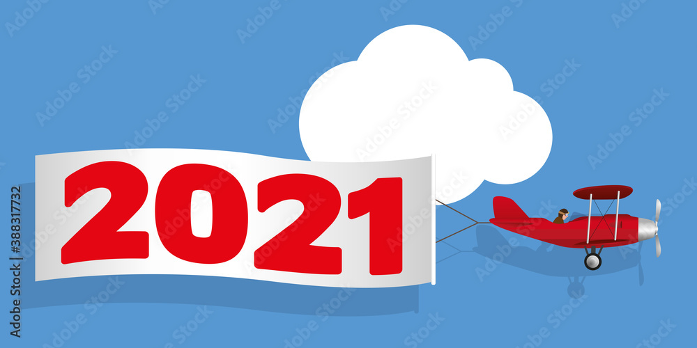Vecteur Stock Carte De Vœux Humoristique Montrant Un Avion Rouge A Helice Tirant Une Banderole Blanche Annoncant L Arrivee De L Annee 21 Adobe Stock Vecteur Stock Carte De Vœux Humoristique Montrant Un Avion Rouge A Helice Tirant Une Banderole Blanche Annoncant L Arrivee De L Annee 21 Adobe Stock