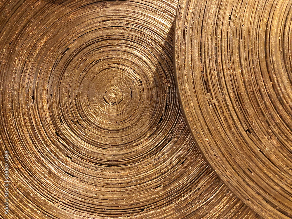 Fototapeta premium Gold artificial bamboo pattern background