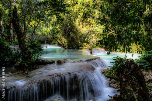 Kuang Si Waterfalls near Luang Prabang  Laos