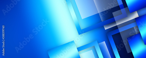 Abstract background with blue squares 