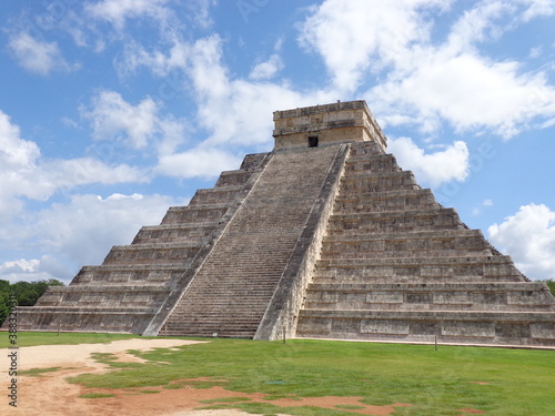 The Mayan temple ruins of Chichen Itza and Tulum on the Yucatan Peninsula  Mexico
