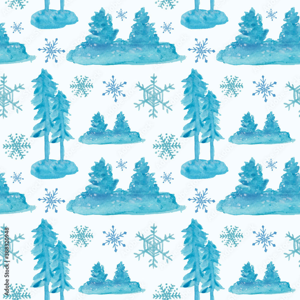 Fototapeta premium Abstract Winter Theme