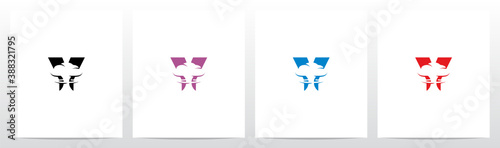 Mushroom Cloud On Letter Logo Design Y