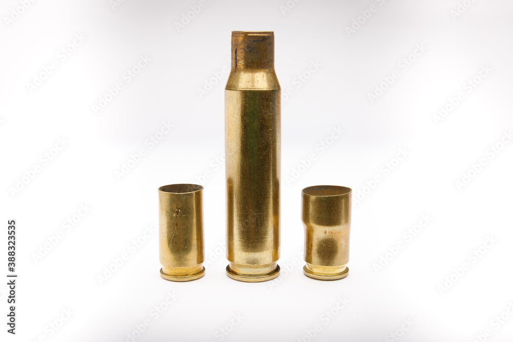 Rifle and handgun reloading: magnification of brass with split neck and bullet seating error. Rifle and handgun reloading: magnification of brass with split neck and bullet seating error.