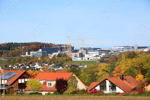 Wallpaper Mural Blick auf eine Baustelle eines Entwicklungszentrum bei Weissach Torontodigital.ca