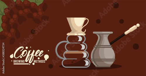 pour over and turkish coffee brewing methods