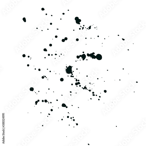 Trendy vector background texture. Hand-drawn ink texture for banner, card design. Grungy spotted texture. Modern ink brush stroke. Abstract background shape template. Grainy brush strokes.