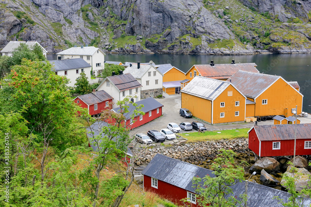Nusfjord fishing village in Lofoten
