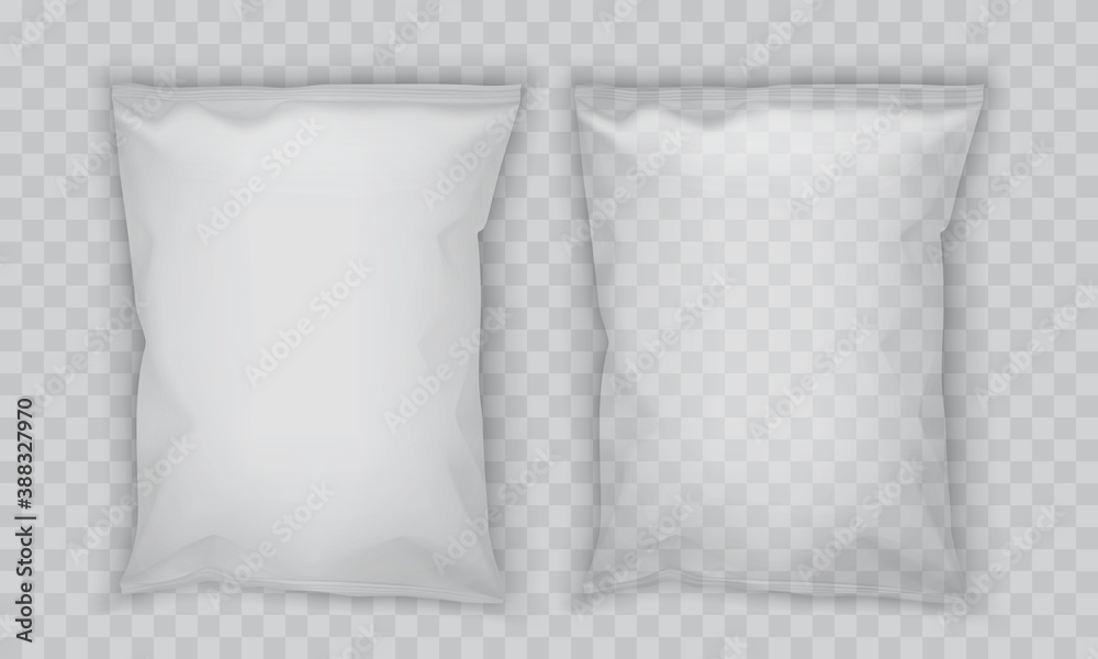 white paper packaging isolated on gray background  mock up 