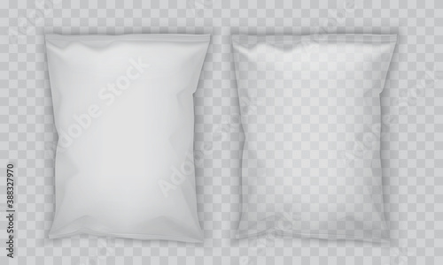 white paper packaging isolated on gray background  mock up 