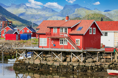 Converted sea house for tourist rental in Svolvær, Lofoten