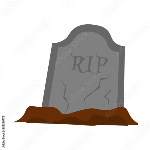 Isolated tombstone icon
