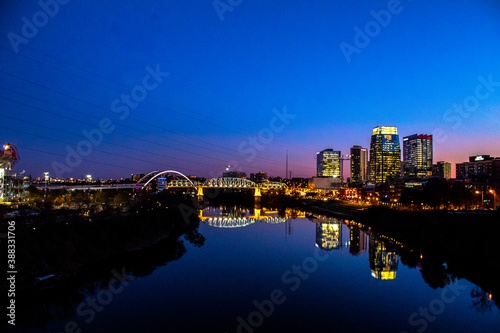 Nashville Skyline at night, Tennessee, USA