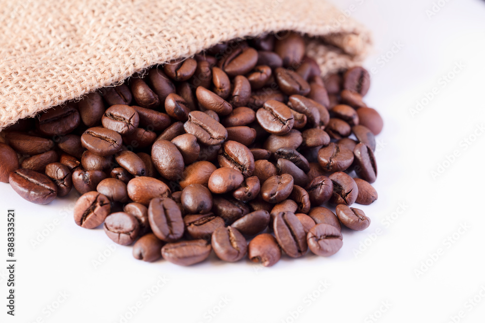 Coffee beans isolated with white background Coffee beans isolated with white background