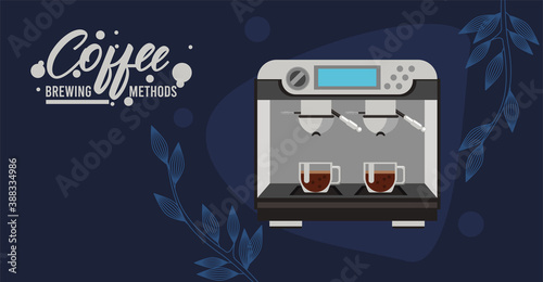 espresso machine coffee brewing method
