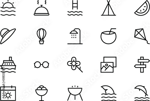 
Holiday Vector Line Icons 

