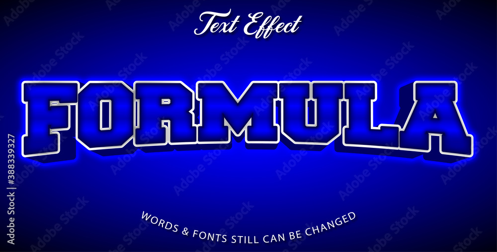 Fototapeta premium Formula editable text effect
