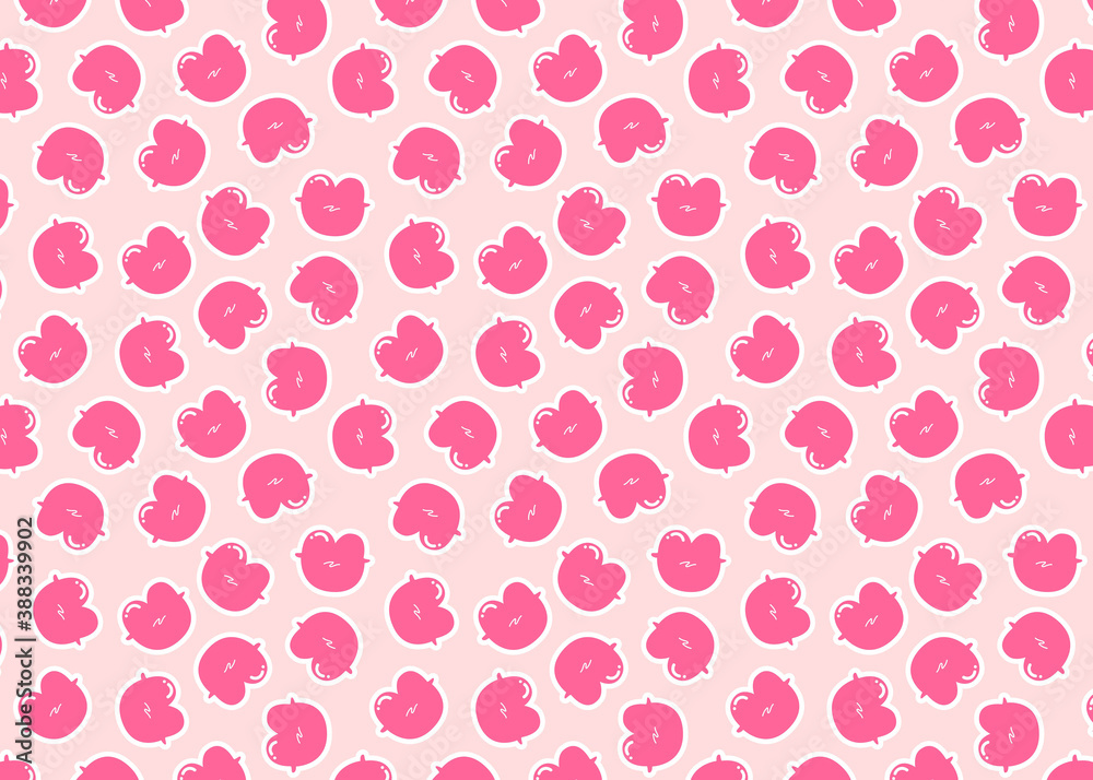 Cute cartoon lip pattern. The pink pattern design. Lipstick pattern for web and print. Seamless trendy sticker lip pattern for banner, card, wallpapers, and wrapping. Modern texture. Cute cartoon lip pattern. The pink pattern design. Lipstick pattern for web and print. Seamless trendy sticker lip pattern for banner, card, wallpapers, and wrapping. Modern texture.