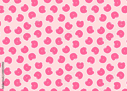 Wallpaper Mural Cute cartoon lip pattern. The pink pattern design. Lipstick pattern for web and print. Seamless trendy sticker lip pattern for banner, card, wallpapers, and wrapping. Modern texture. Torontodigital.ca