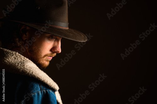 Foto portrait of a cowboy