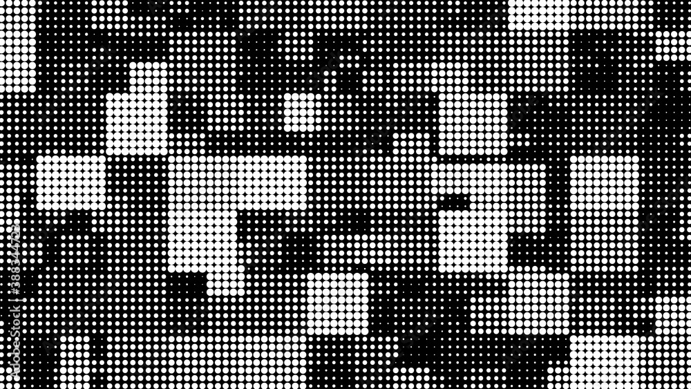 Fototapeta premium Television noise texture from dots. Vector background checkered from points. Detailed perforation pattern for design.