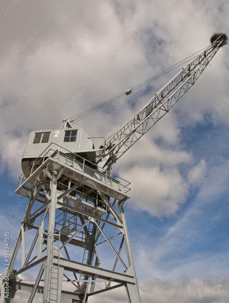 Harbor crane in Portimao, Algarve - Portugal Harbor crane in Portimao, Algarve - Portugal